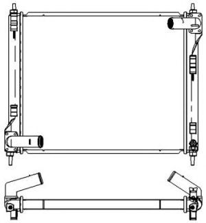 SAKURA AUTOMOTIVE 33418511 -  Радиатор, охлаждение двигателя